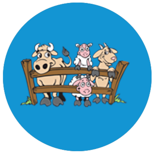 A Cartoon Image of a Cow Family Image